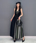 Half Dot Pttern Wide Pants